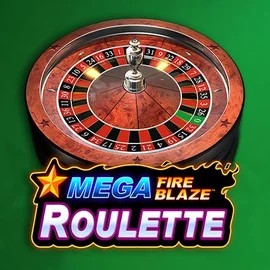 Mega Fire Blaze Roulette online game logo by Playtech on footballmockery.com